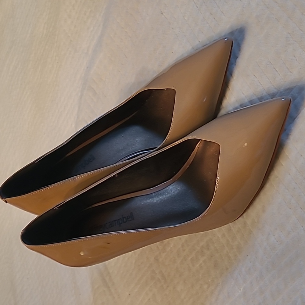 Jeffrey Campbell Lure 4" Pumps, Nude, Size 7.5